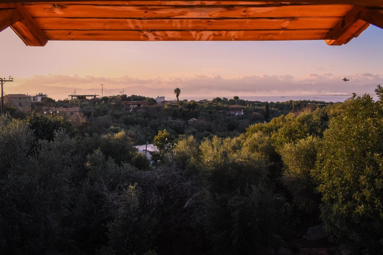 Amber Seaview Villa By The Olive Groves Kalamata Exterior photo
